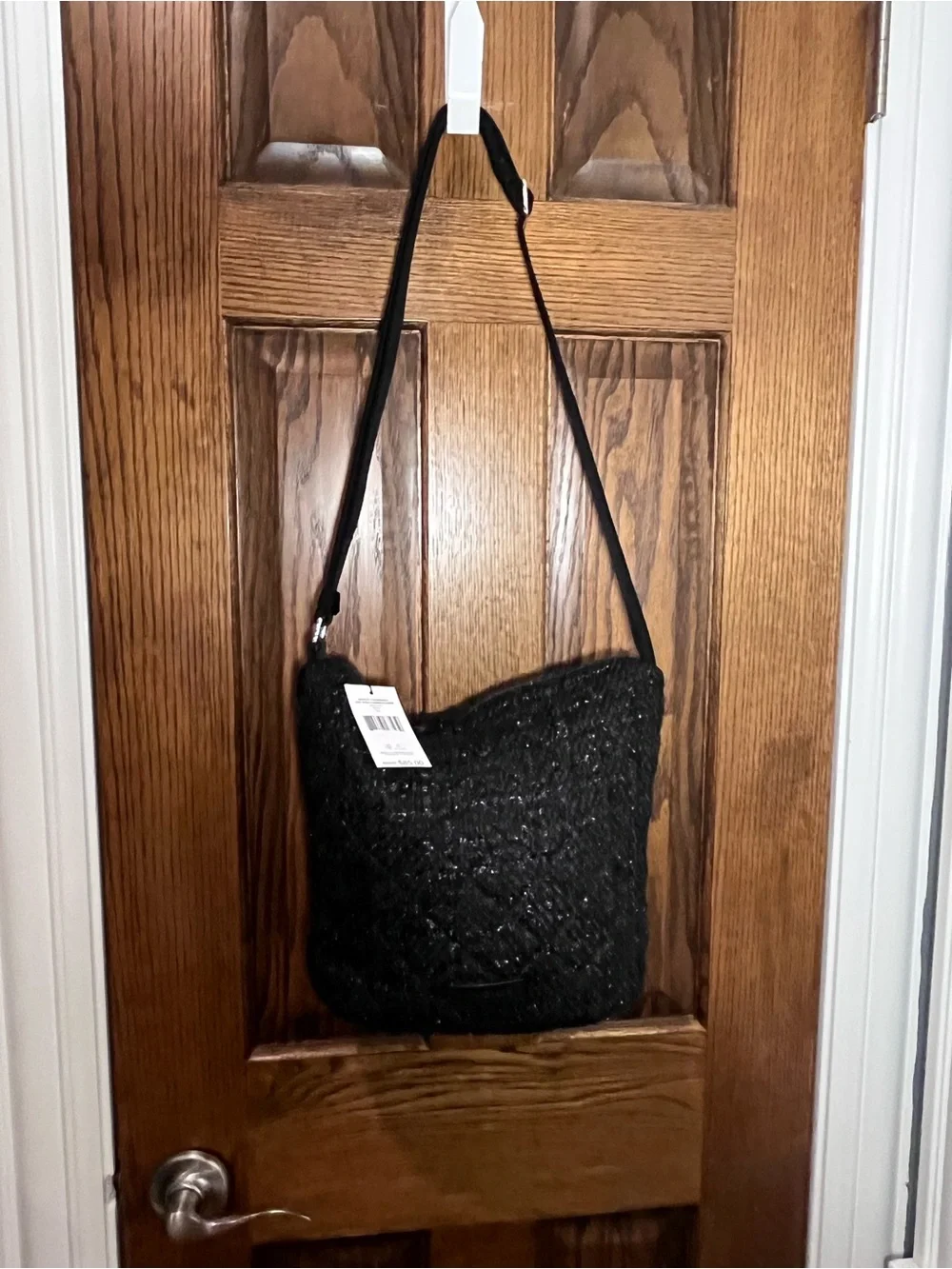 Vera Bradley Black Sequin Crossbody Shoulder Bag
